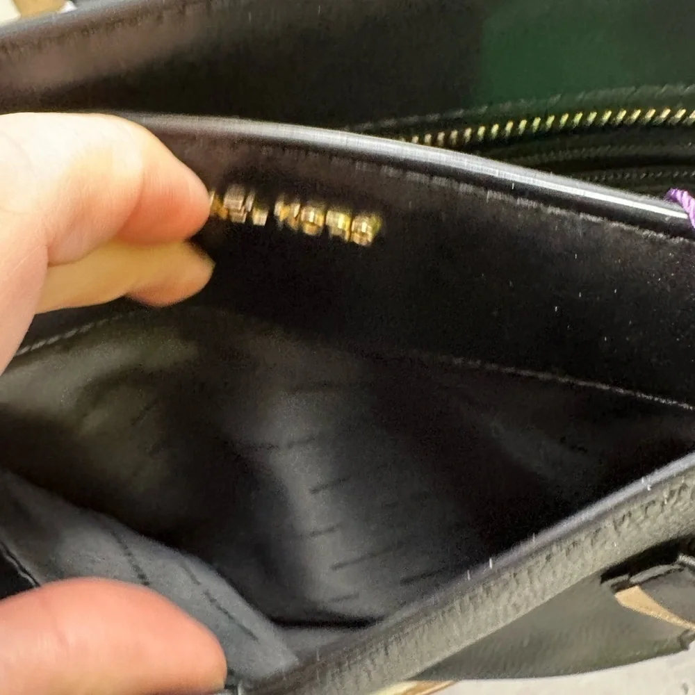 Michael Kors Pebbled Leather Black Tote Bag